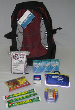 emergency backpack kit