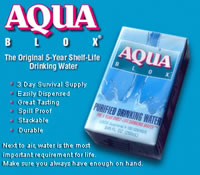 Aqua Blox emergency drinking water