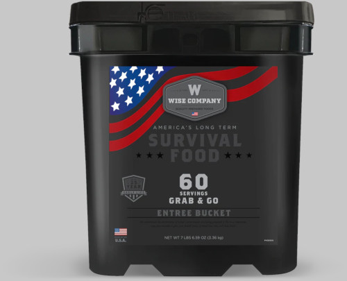 60 Serving Entree Only Food Storage Bucket