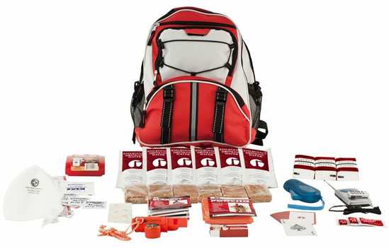 Basic Survival Kit in a Backpack